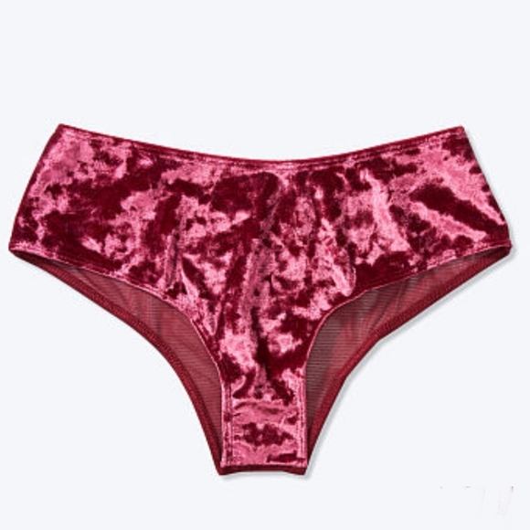 BNWT VS/PINK VELVET CHEEKSTERS MERLOT - Picture 1 of 5